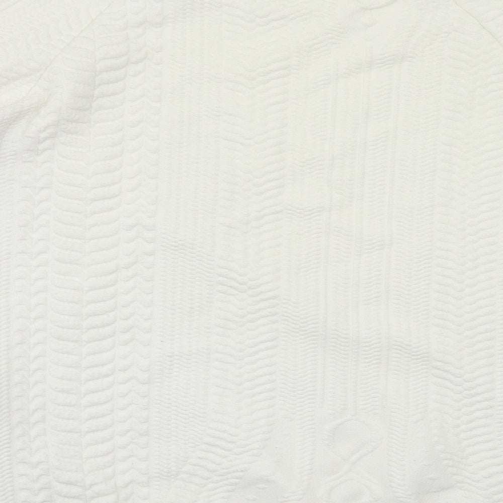 Red or Dead Womens White   Pullover Sweatshirt Size 8