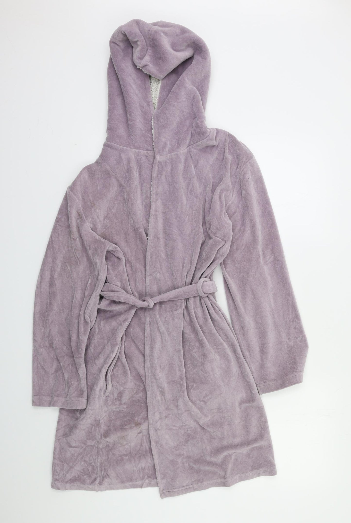 Boux Avenue Womens Purple Solid  Kimono Robe Size S