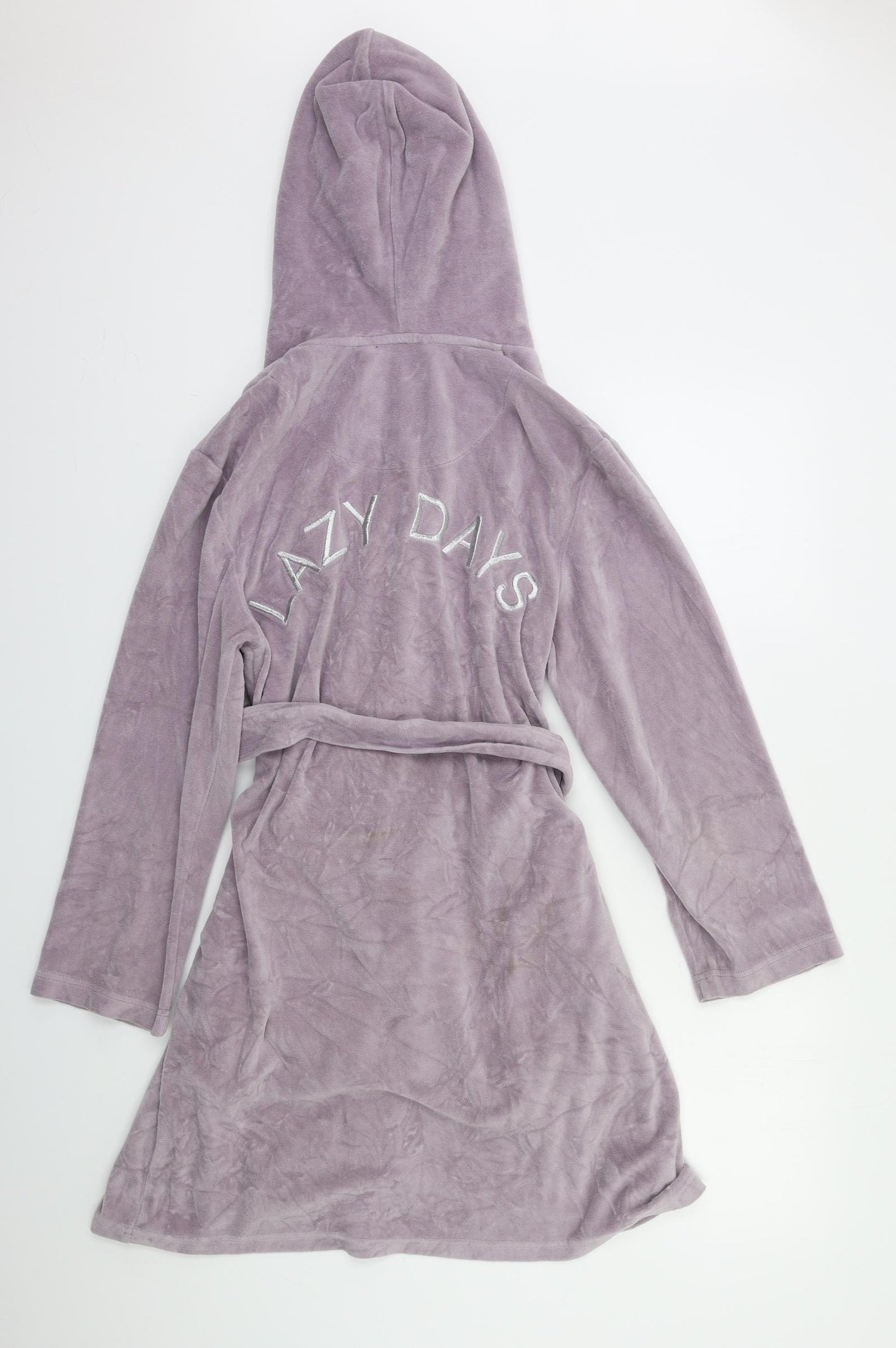 Boux Avenue Womens Purple Solid  Kimono Robe Size S