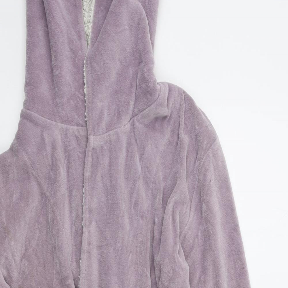 Boux Avenue Womens Purple Solid  Kimono Robe Size S
