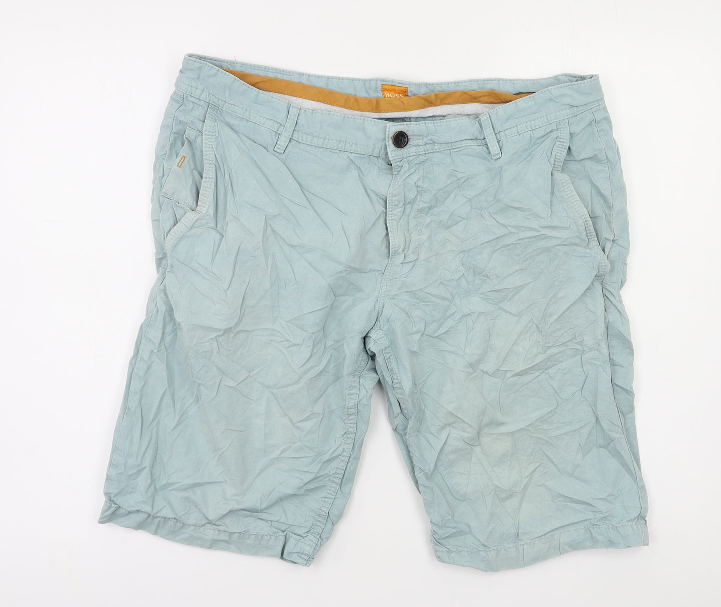 Boss Orange Mens Green   Chino Shorts Size 38