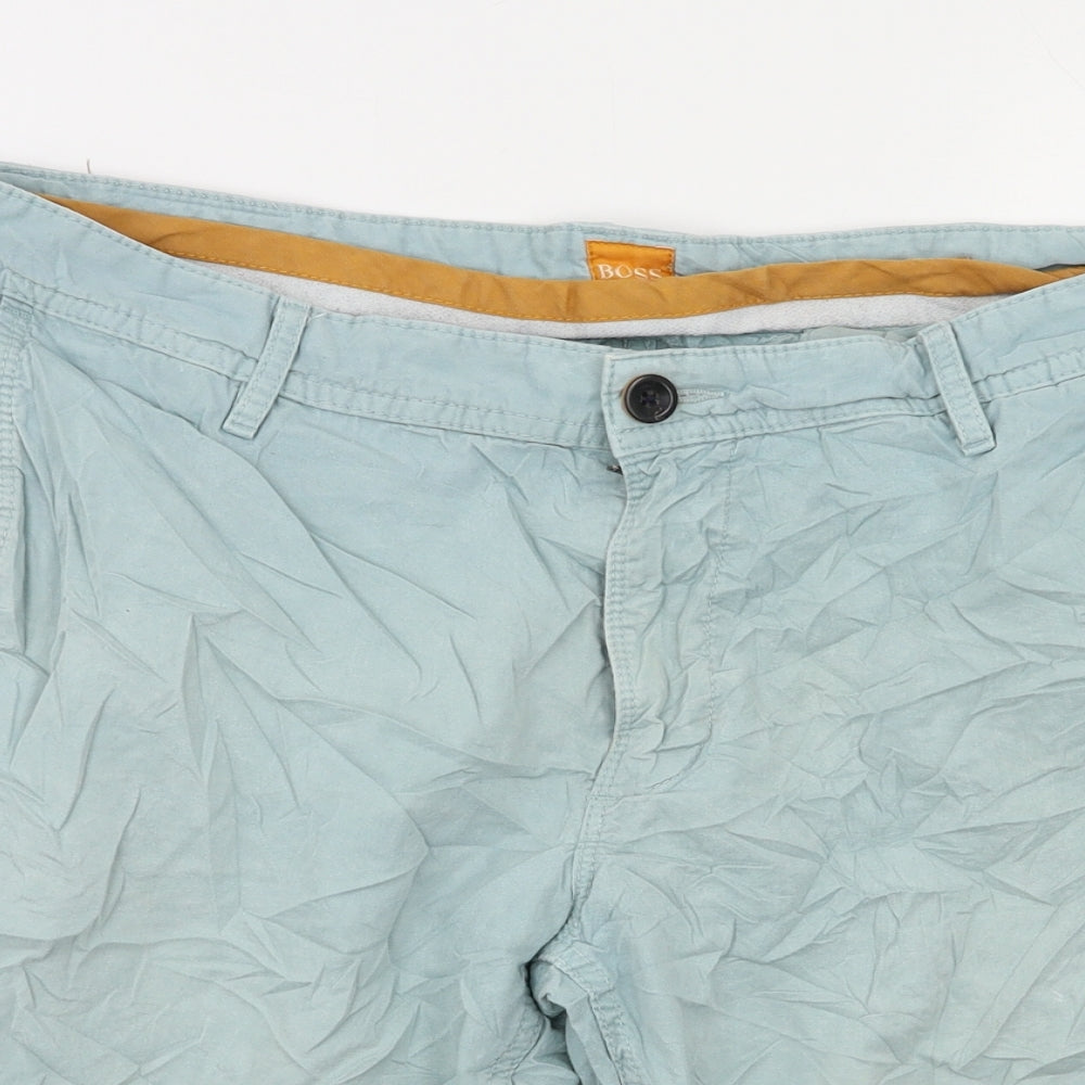 Boss Orange Mens Green   Chino Shorts Size 38