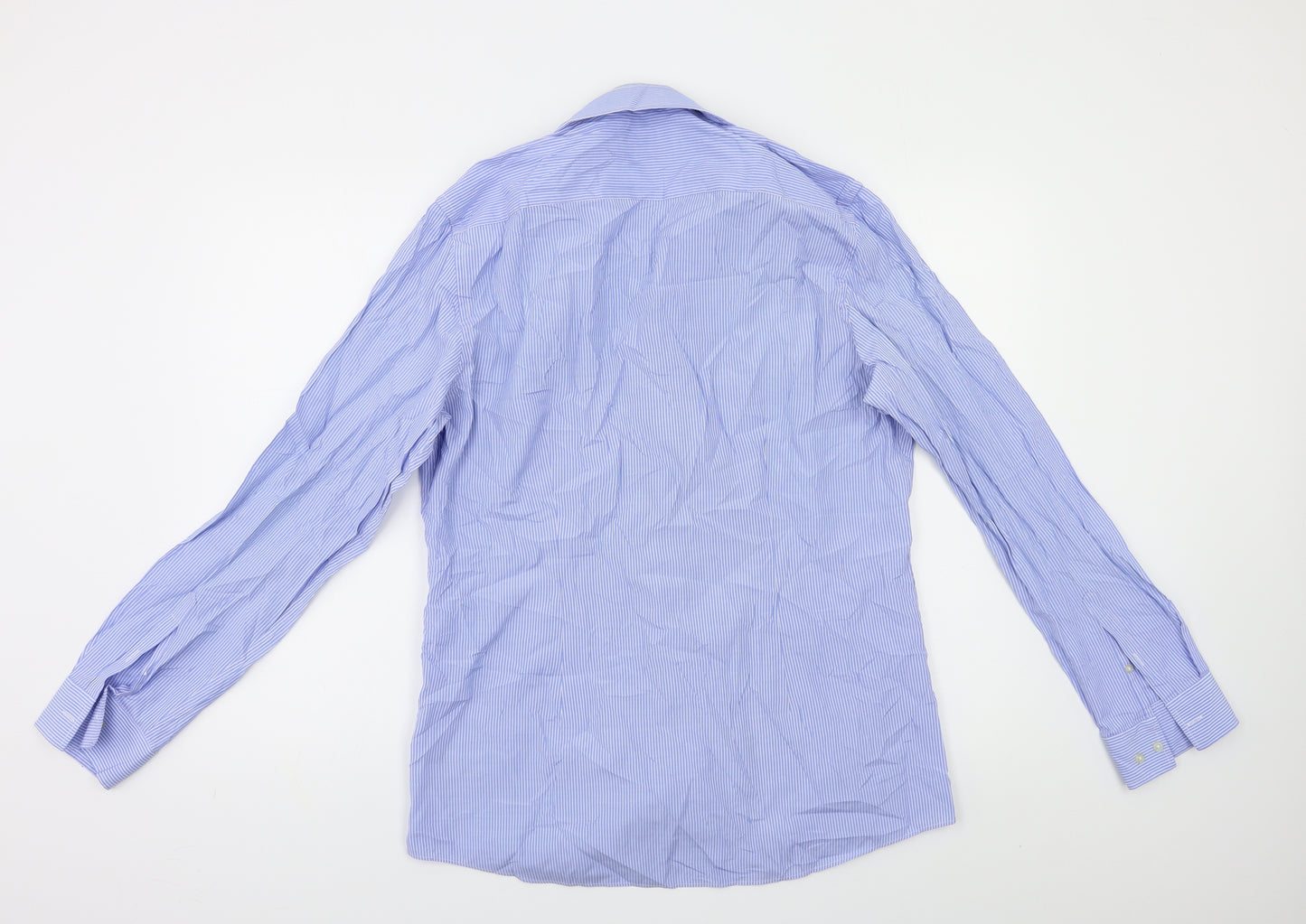 NEXT Mens Blue Striped   Dress Shirt Size 16.5