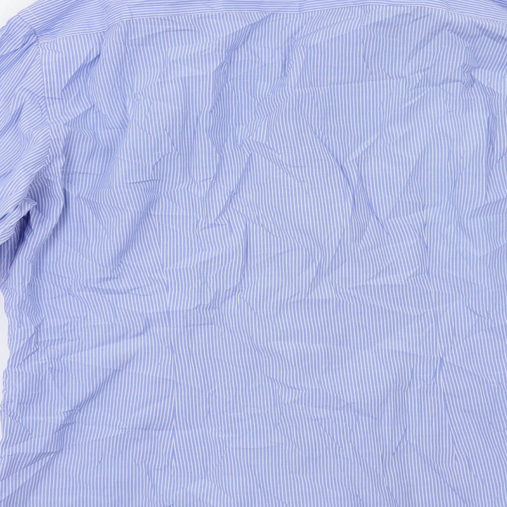 NEXT Mens Blue Striped   Dress Shirt Size 16.5