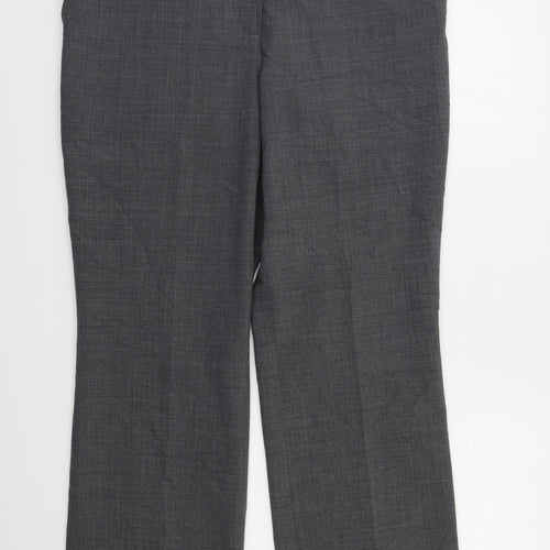 Preworn Womens Grey   Dress Pants Trousers Size 14 L30 in