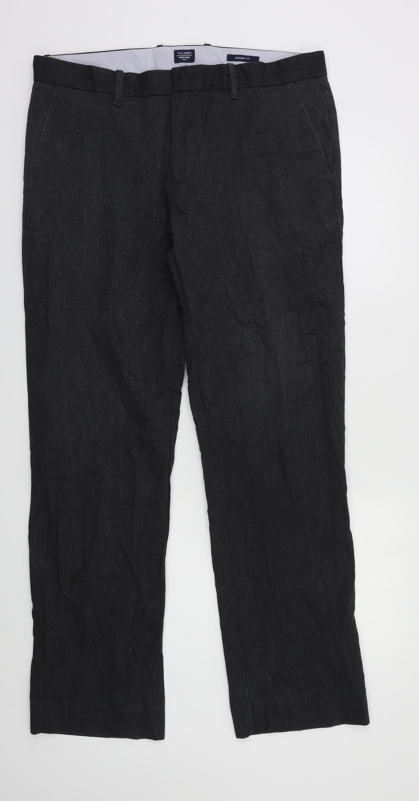 Gap Mens Grey   Dress Pants Trousers Size 34 L32 in