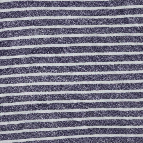 Hudson Bay Womens Blue Striped  Top Pyjama Top Size XL