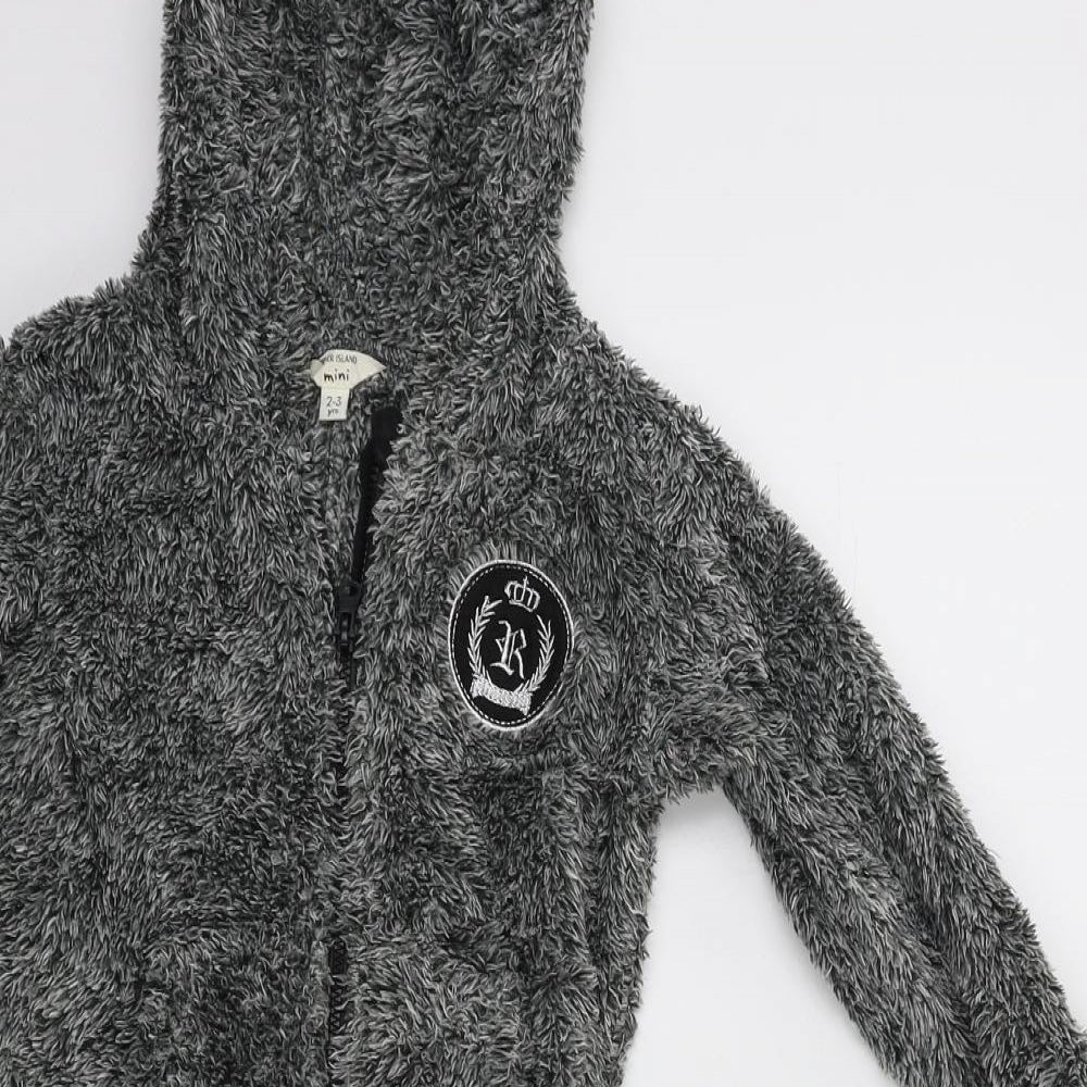 River Island Boys Grey Solid   Bodysuit Size 2-3 Years