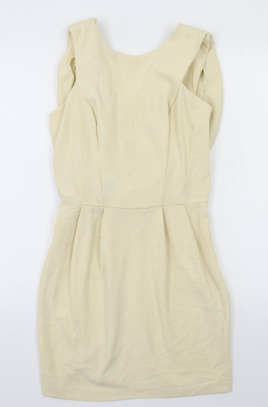 Front view of ASOS women’s ivory mini, size UK 10