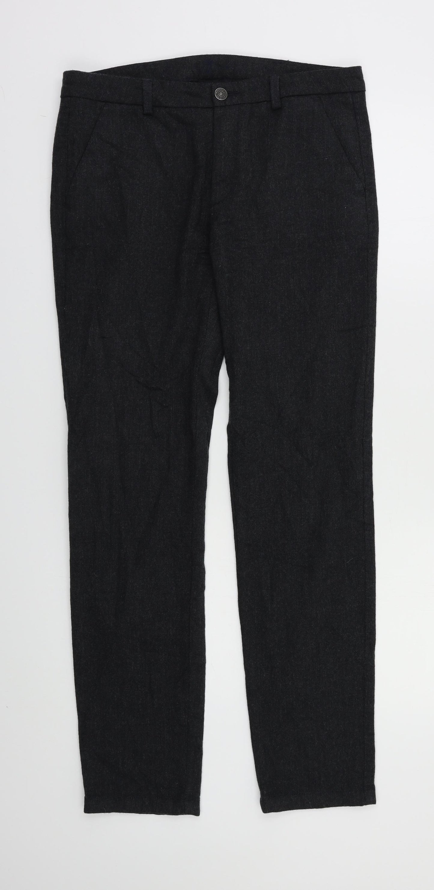 7 For All Mankind Womens Grey   Trousers  Size 10 L29 in