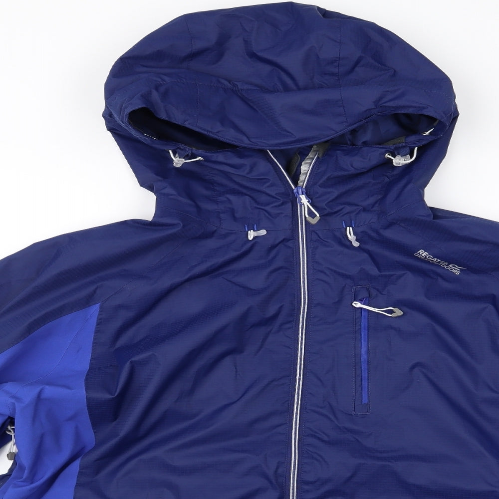 Regatta Womens Blue   Rain Coat Coat Size 20