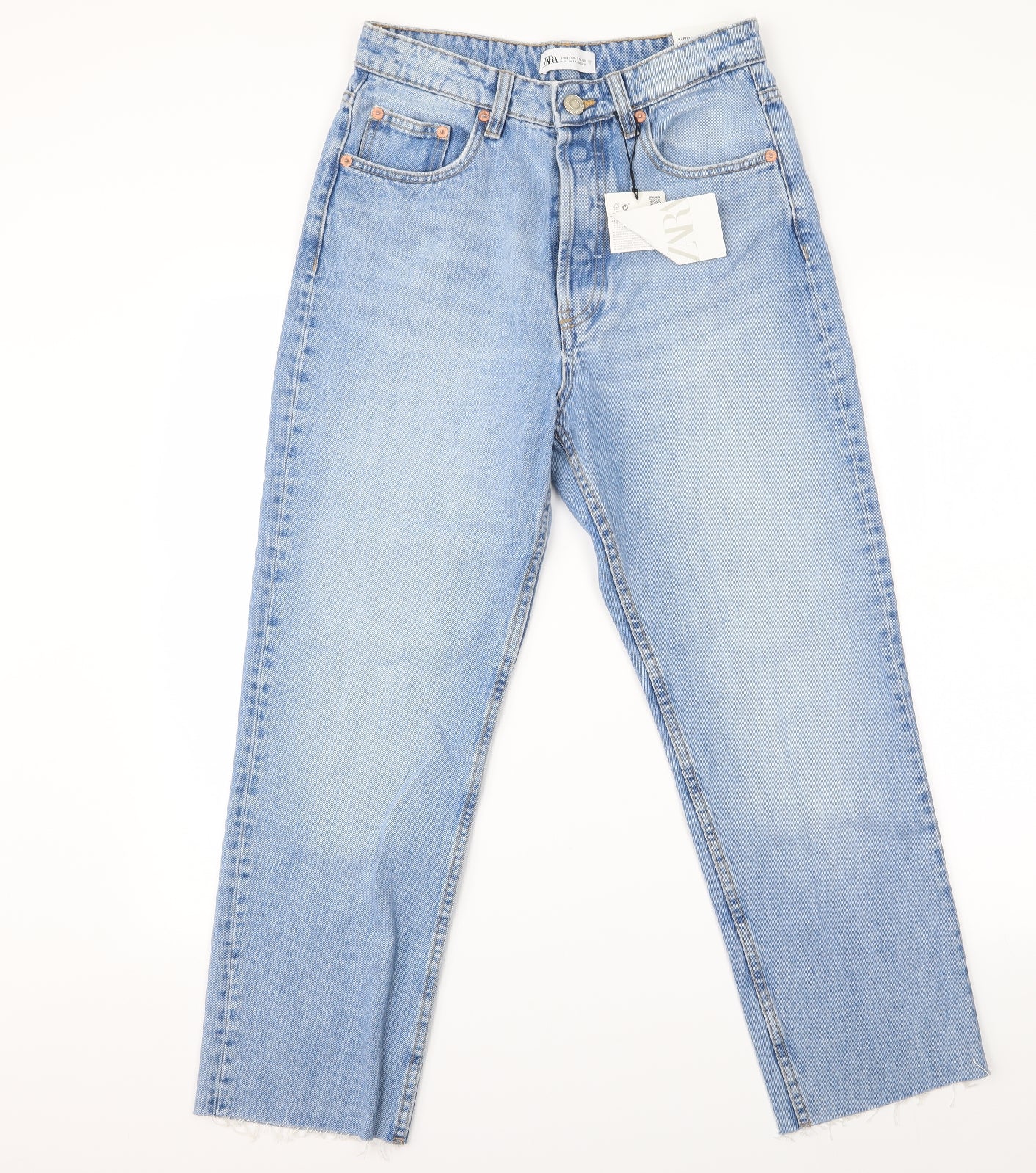 Zara Womens Beige   Straight Jeans Size 38 L38 in