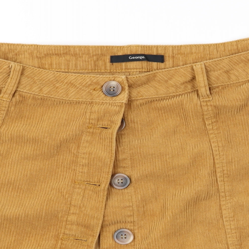 George Womens Brown   A-Line  Size 14  - Mustard
