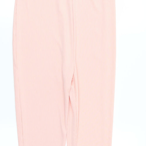 Giorgia Womens Pink Striped  Trousers One-Piece Size M