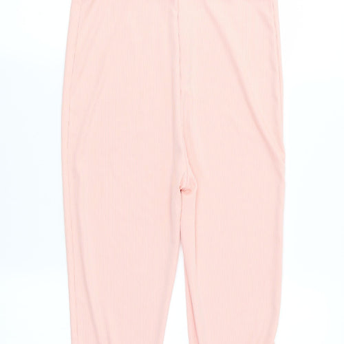 Giorgia Womens Pink Striped  Trousers One-Piece Size M