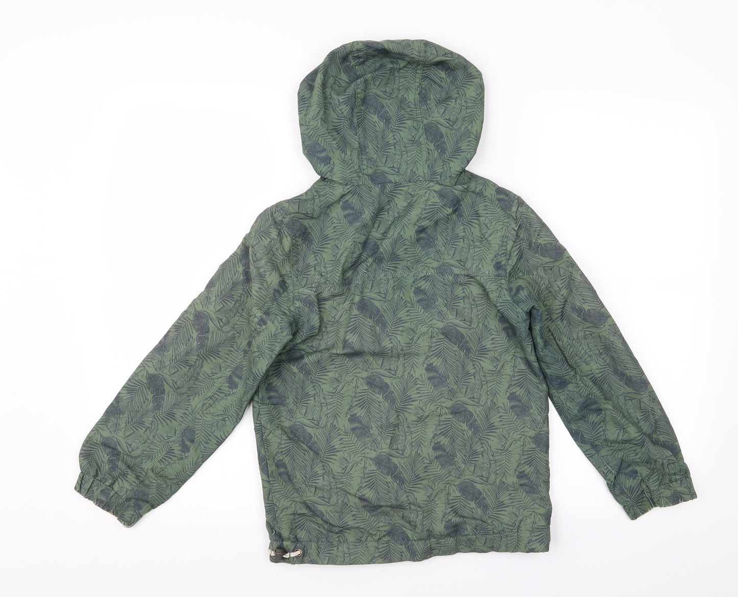 TU Boys Green Paisley  Full Zip Hoodie Size 9 Years  - Feather pattern