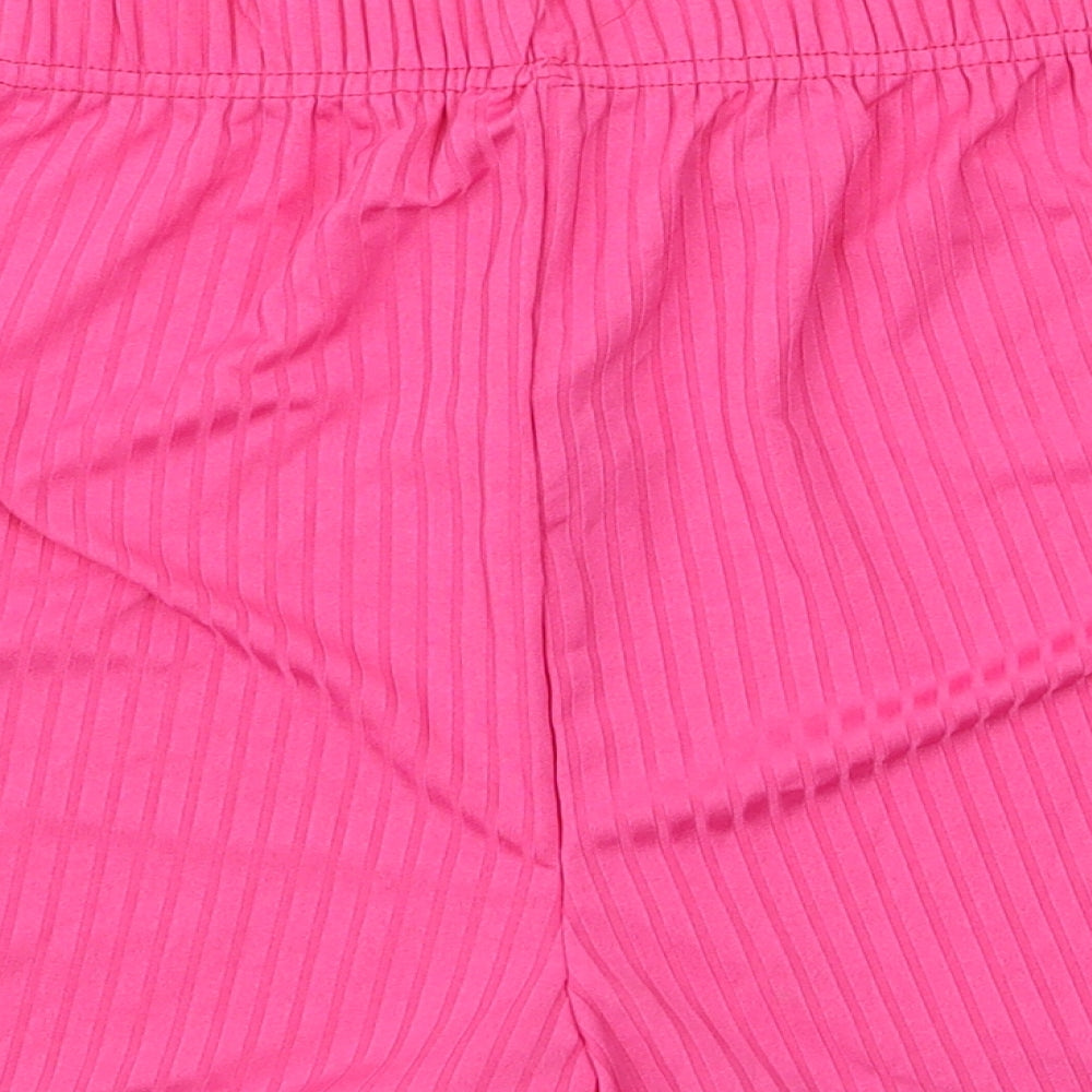 I SAW IT FIRST Womens Pink Striped  Hot Pants Shorts Size M