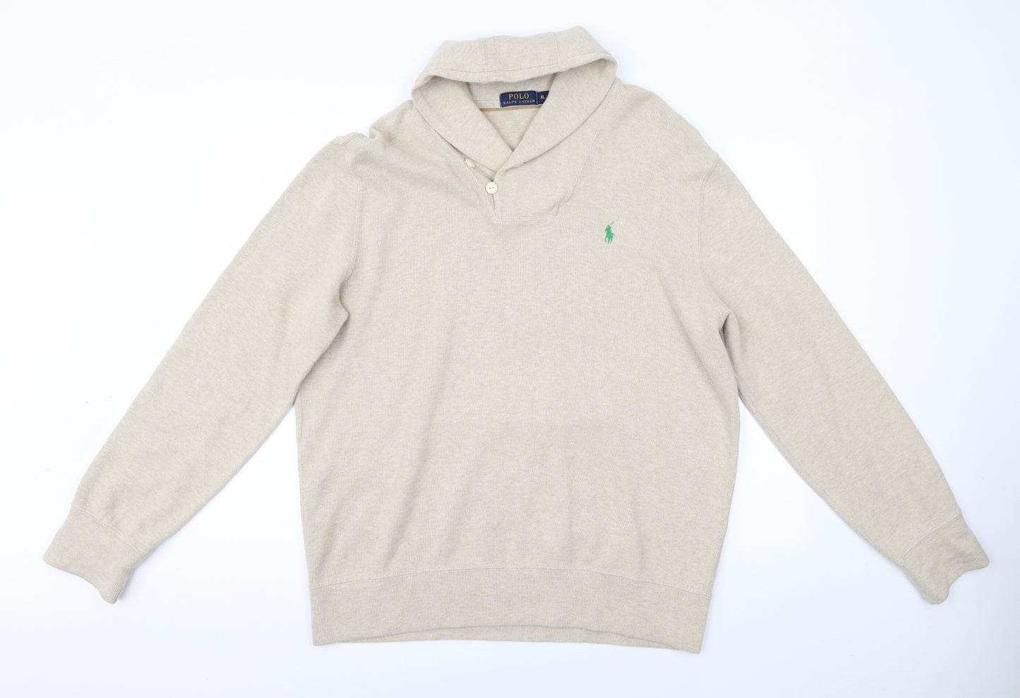 Ralph Lauren Mens Beige   Pullover Hoodie Size XL  - Ralph Lauren