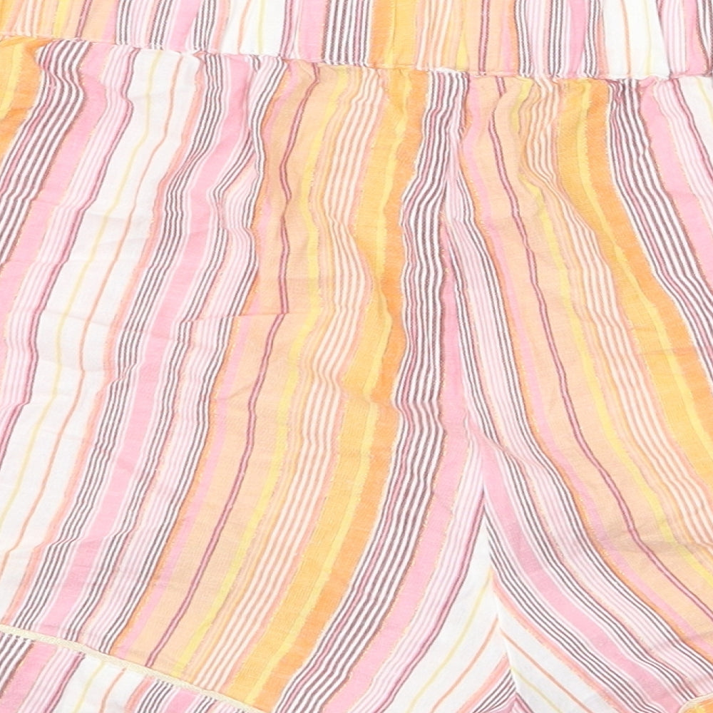 Preworn Womens Multicoloured Striped  Hot Pants Shorts Size 34