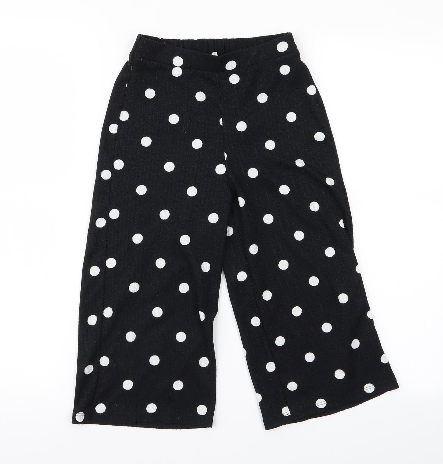 F&F Girls Beige Polka Dot  Dress Pants Trousers Size 7-8 Years
