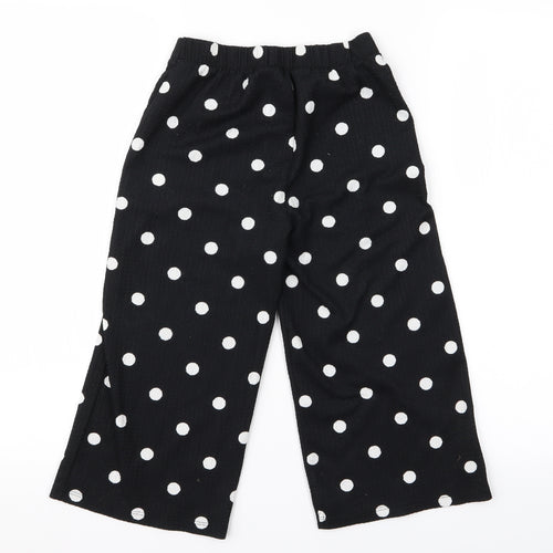 F&F Girls Beige Polka Dot  Dress Pants Trousers Size 7-8 Years