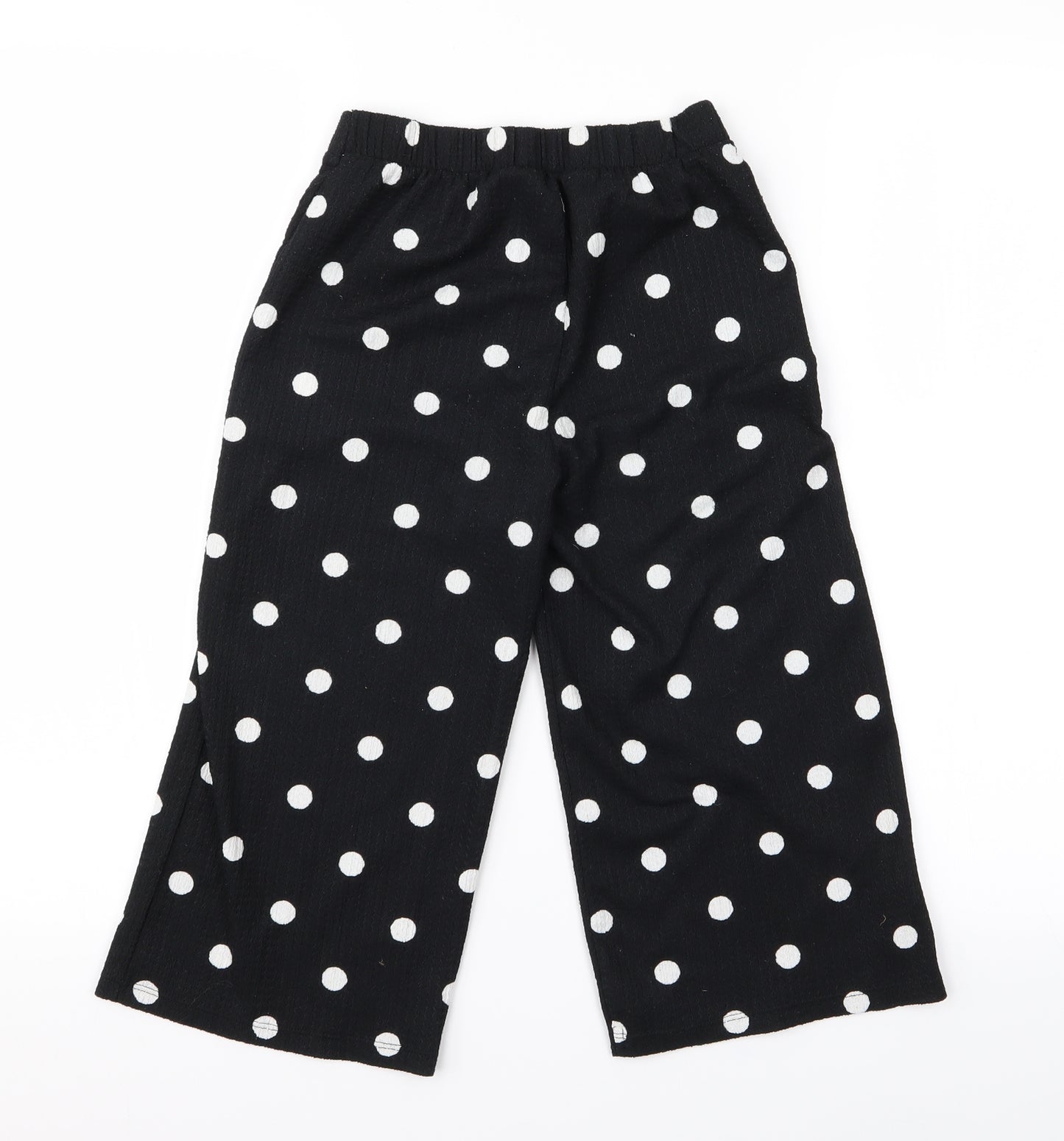 F&F Girls Beige Polka Dot  Dress Pants Trousers Size 7-8 Years