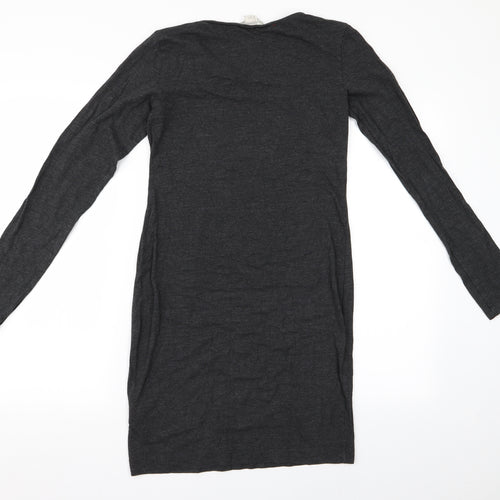 H&M Womens Grey   T-Shirt Dress  Size S