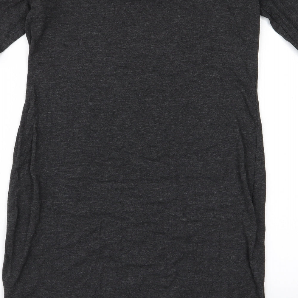 H&M Womens Grey   T-Shirt Dress  Size S