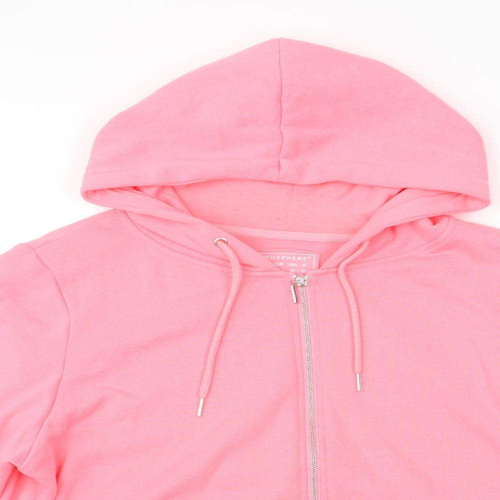 Atmosphere Womens Pink   Full Zip Hoodie Size 20