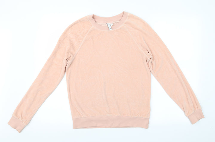 H&M Womens Pink Pullover Jumper Size S - Pastel