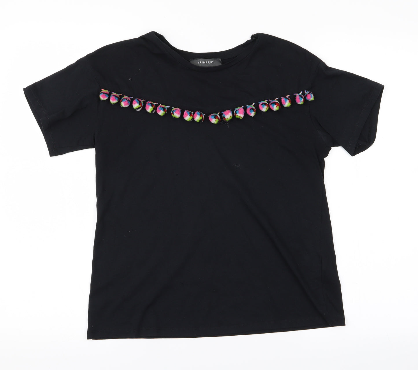Primark Womens Black   Basic T-Shirt Size 4