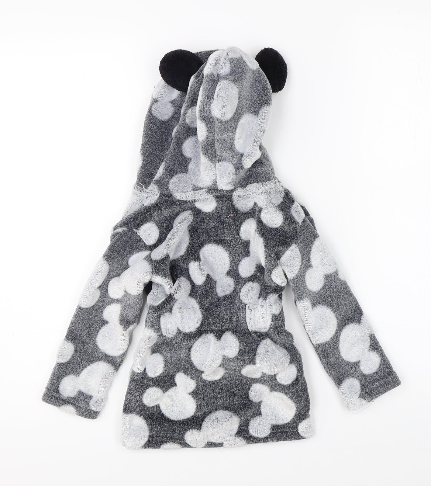 Disney Baby Grey    Robe Size 18-24 Months  - disney mickey mouse