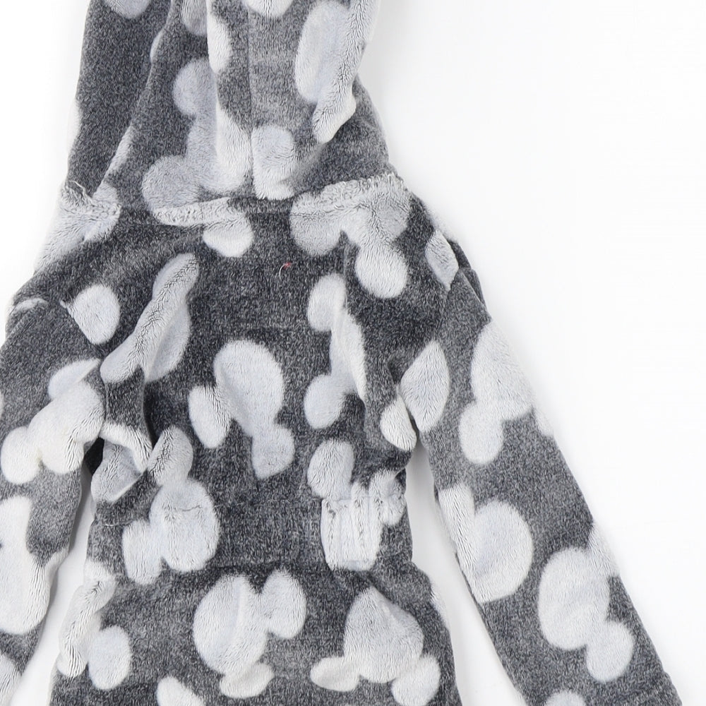 Disney Baby Grey    Robe Size 18-24 Months  - disney mickey mouse