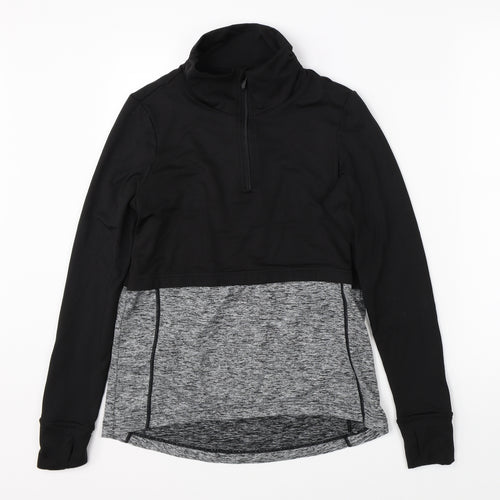 River Island Womens Black   Full Zip Jumper Size 8