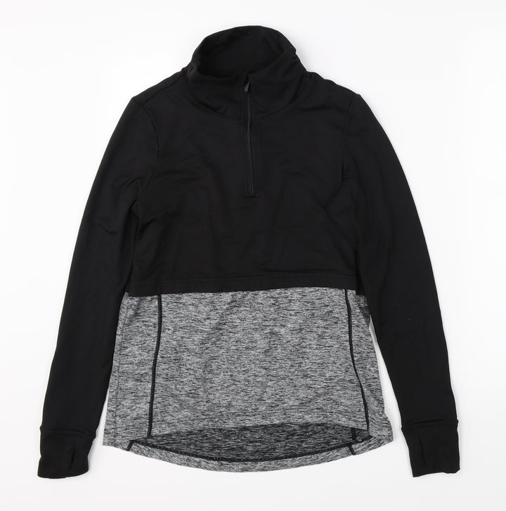 River Island Womens Black   Full Zip Jumper Size 8