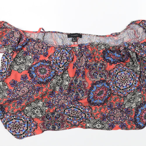 Primark Womens Multicoloured Paisley  Basic Blouse Size 14