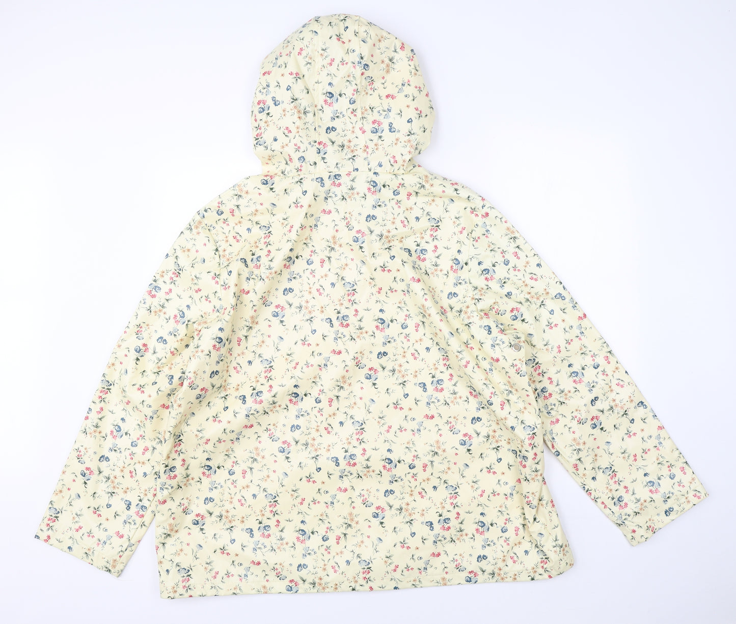 Atmosphere Womens Yellow Floral  Rain Coat Jacket Size 20