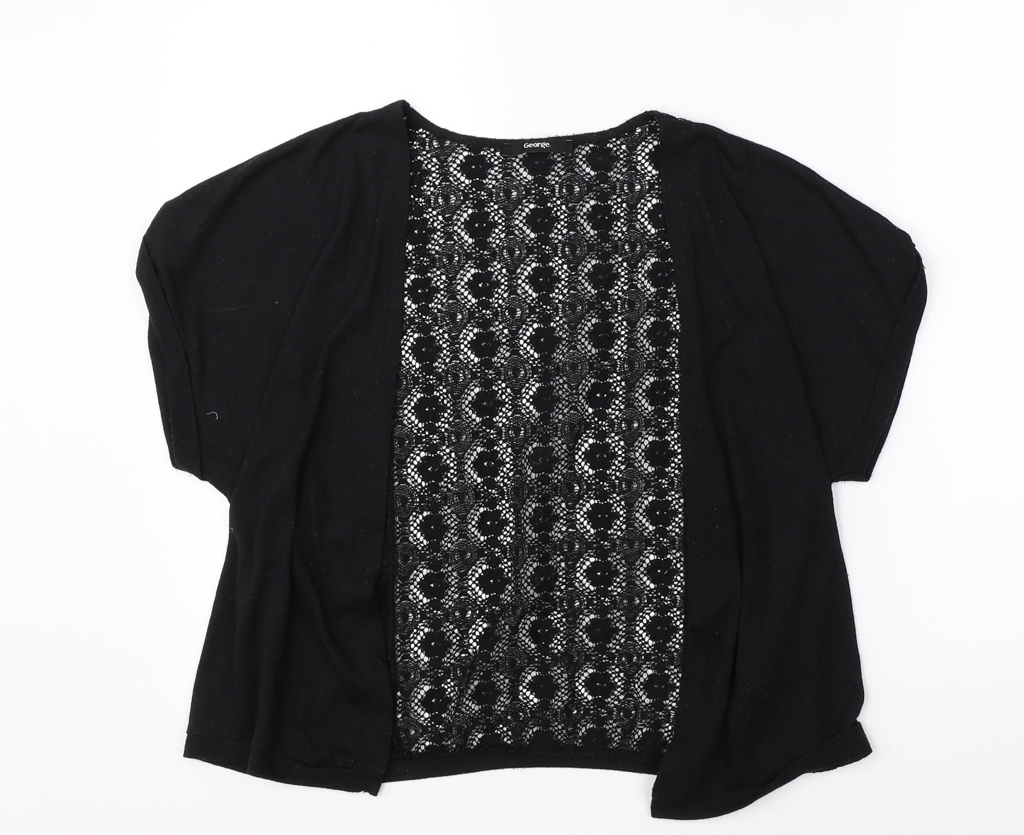 George Womens Black   Cardigan Jumper Size 18