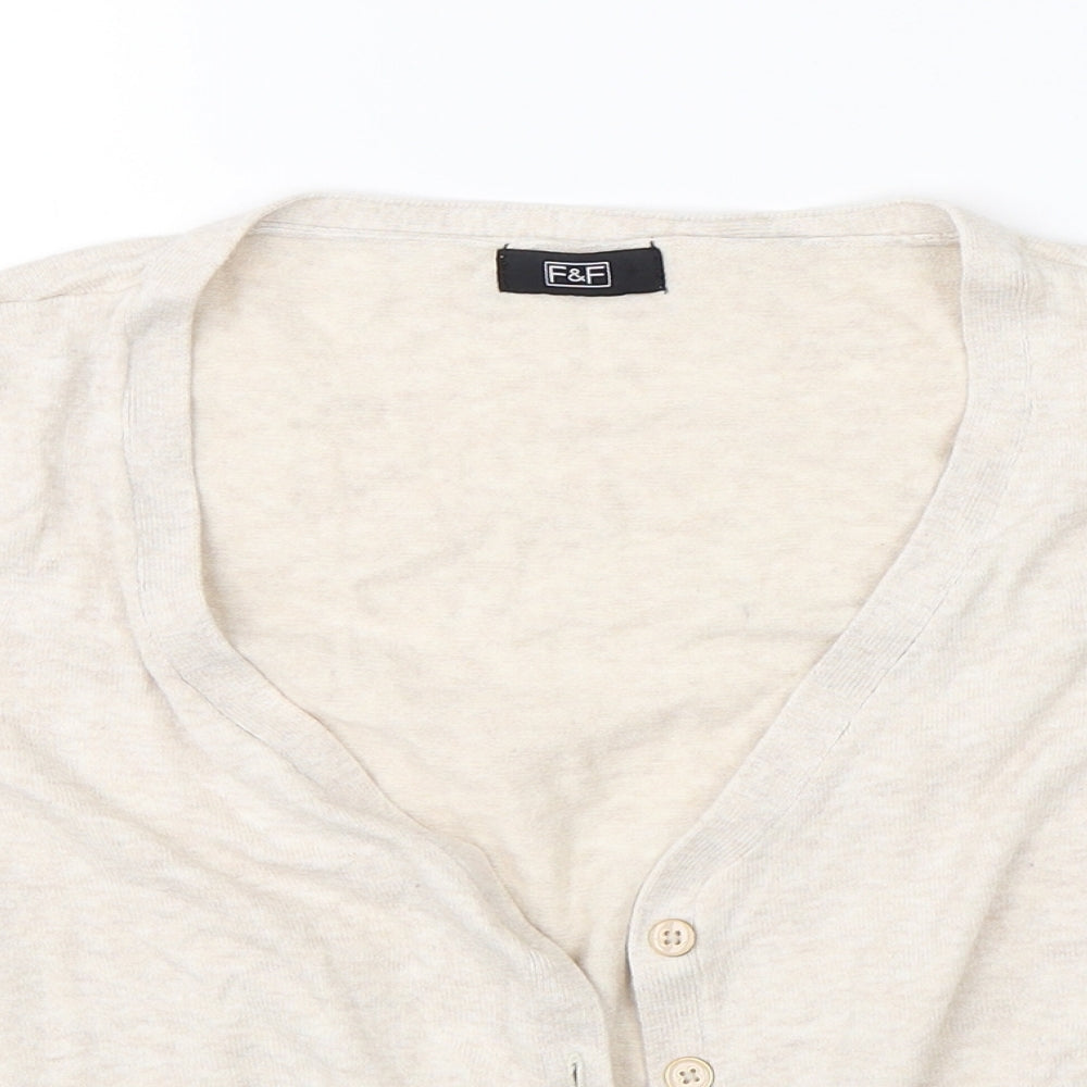 F&F Womens Beige   Shrug Jumper Size 10