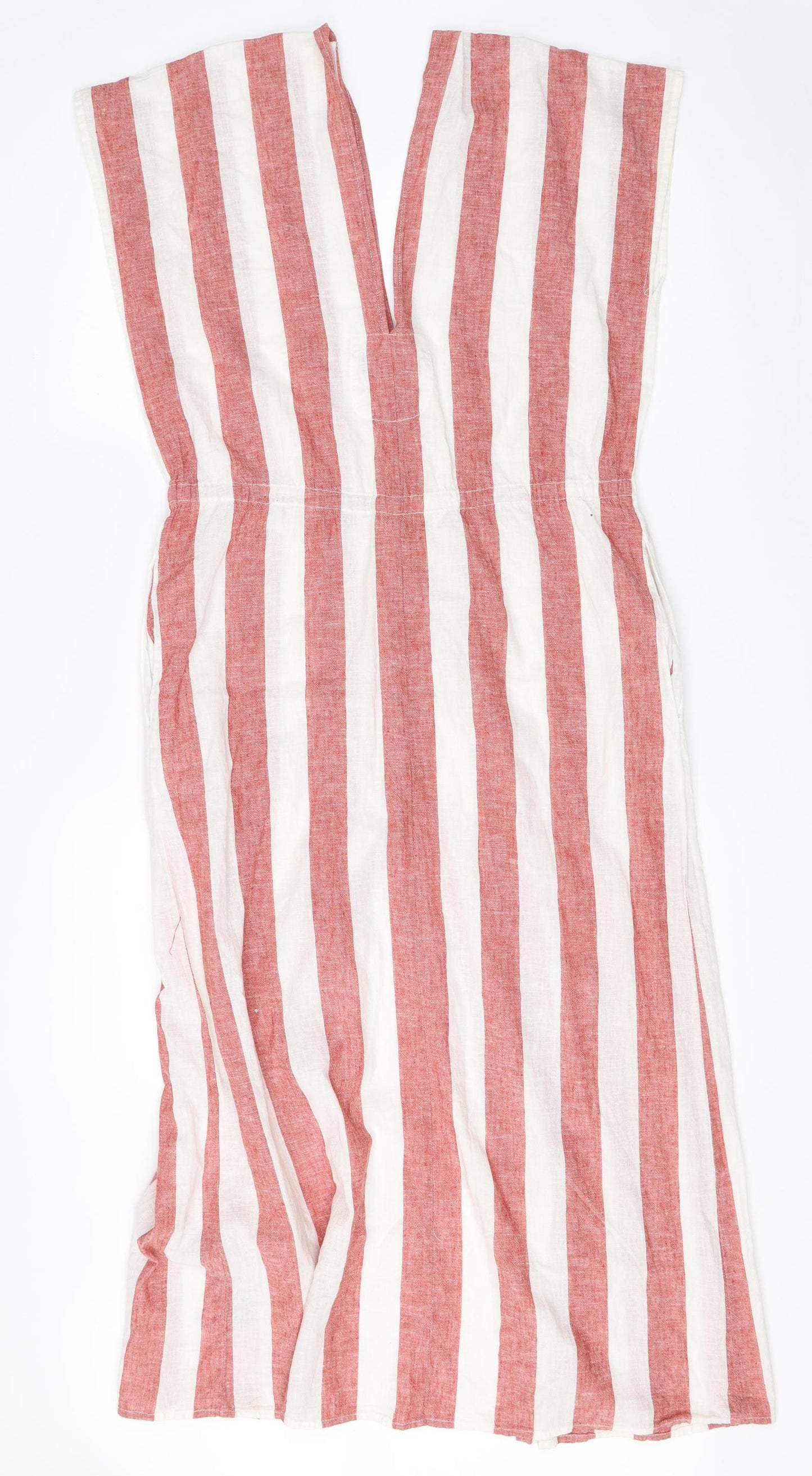 Zara Womens Red Striped  Shift  Size S