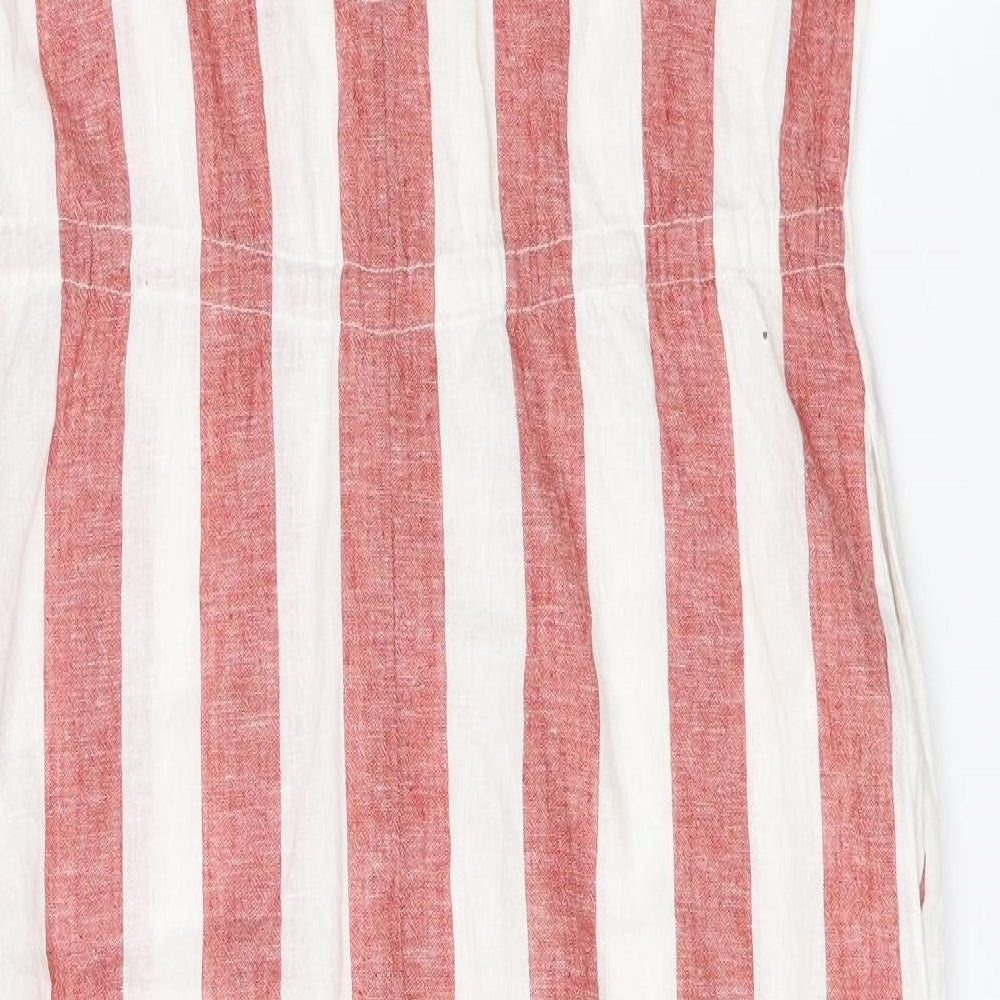 Zara Womens Red Striped  Shift  Size S
