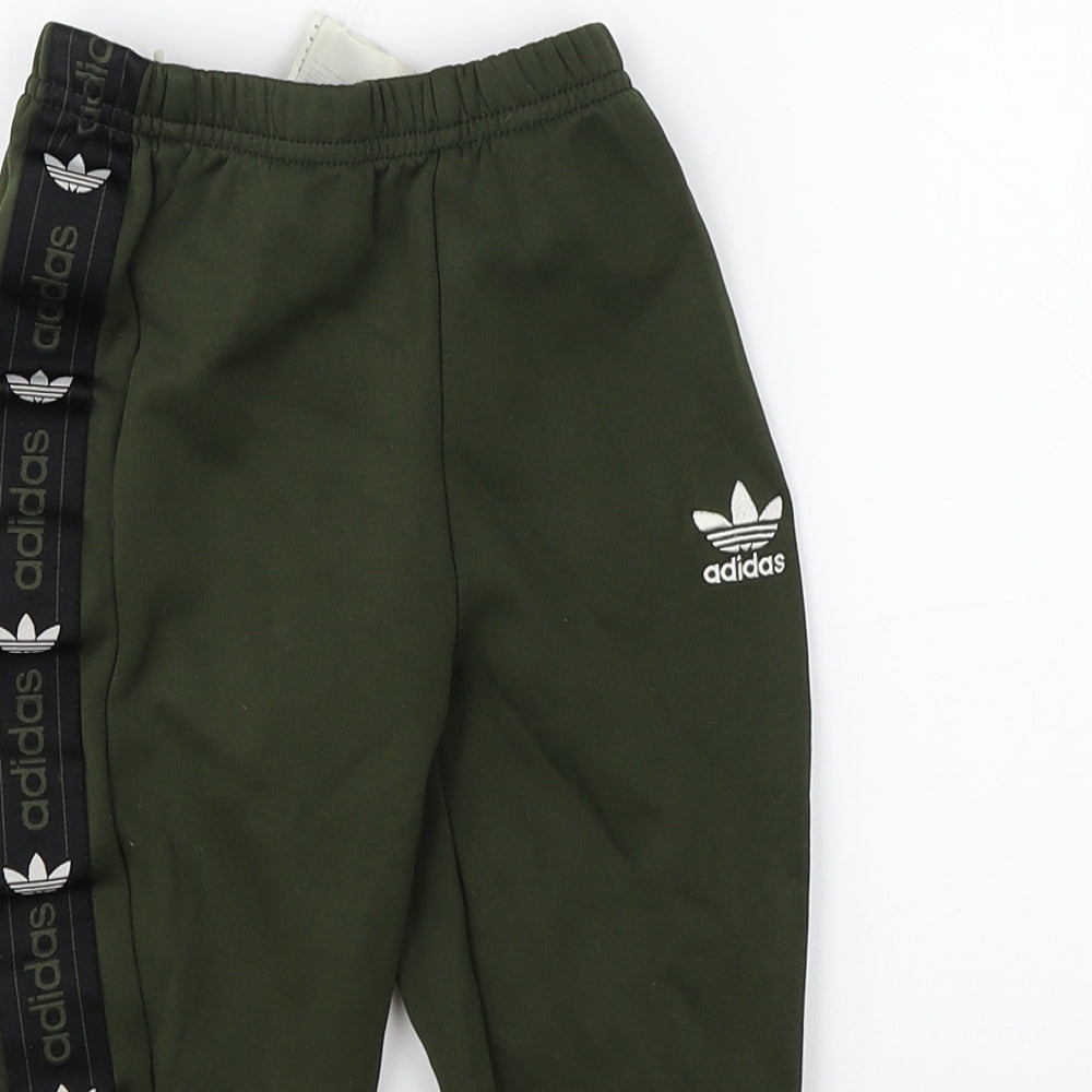 adidas Boys Green   Jogger Trousers Size 3-4 Years - adidas