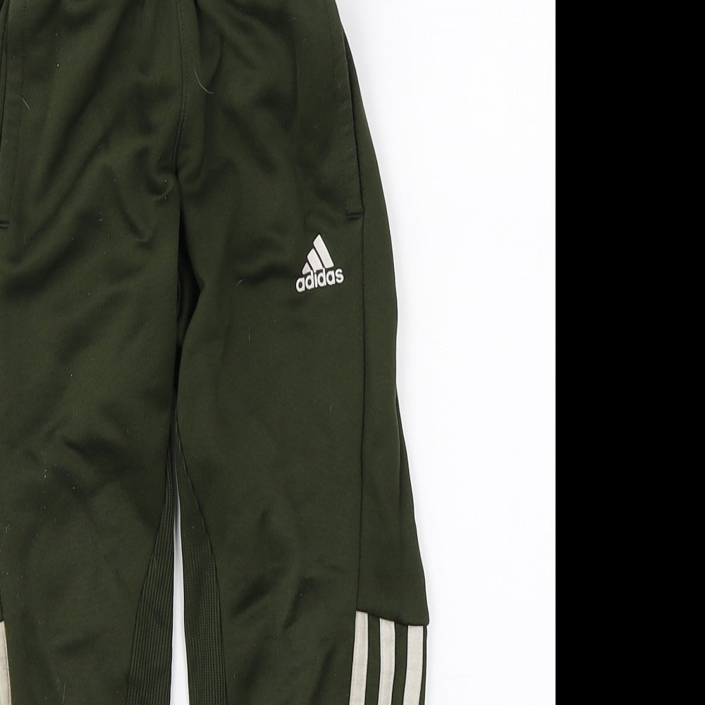 adidas Boys Green   Jogger Trousers Size 4-5 Years - adidas