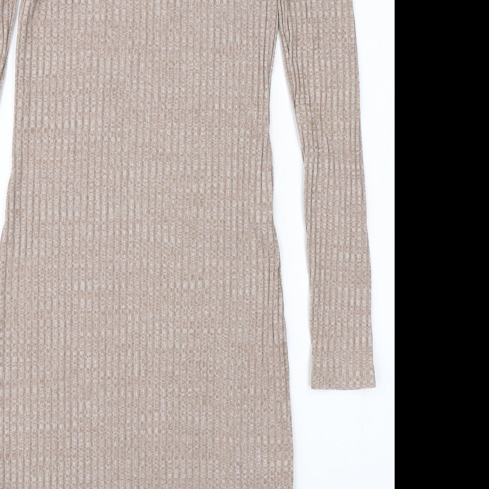 Primark Womens Beige   Pencil Dress  Size 14