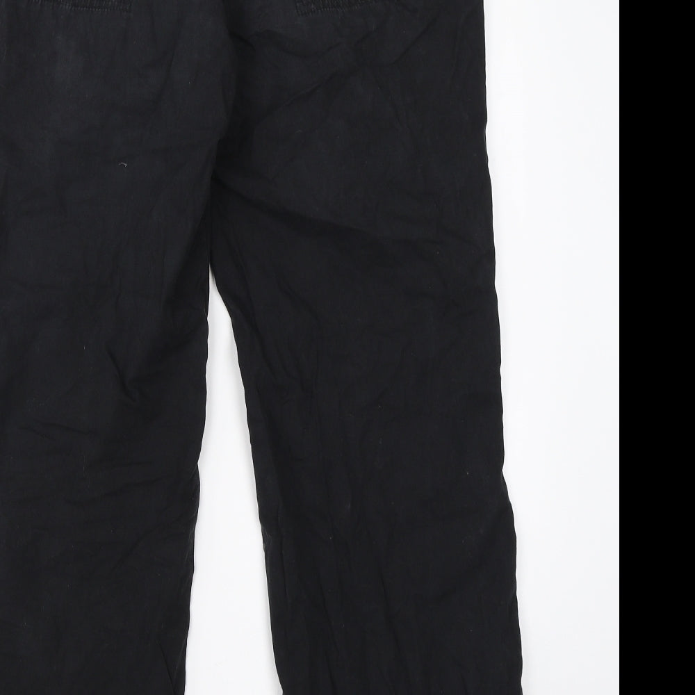 Maine Womens Black   Cargo Trousers Size 14 L29 in