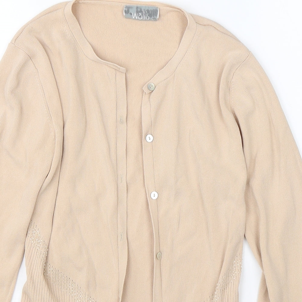 Wallis Womens Beige   Cardigan Jumper Size 10