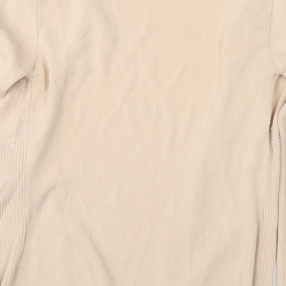 Wallis Womens Beige   Cardigan Jumper Size 10