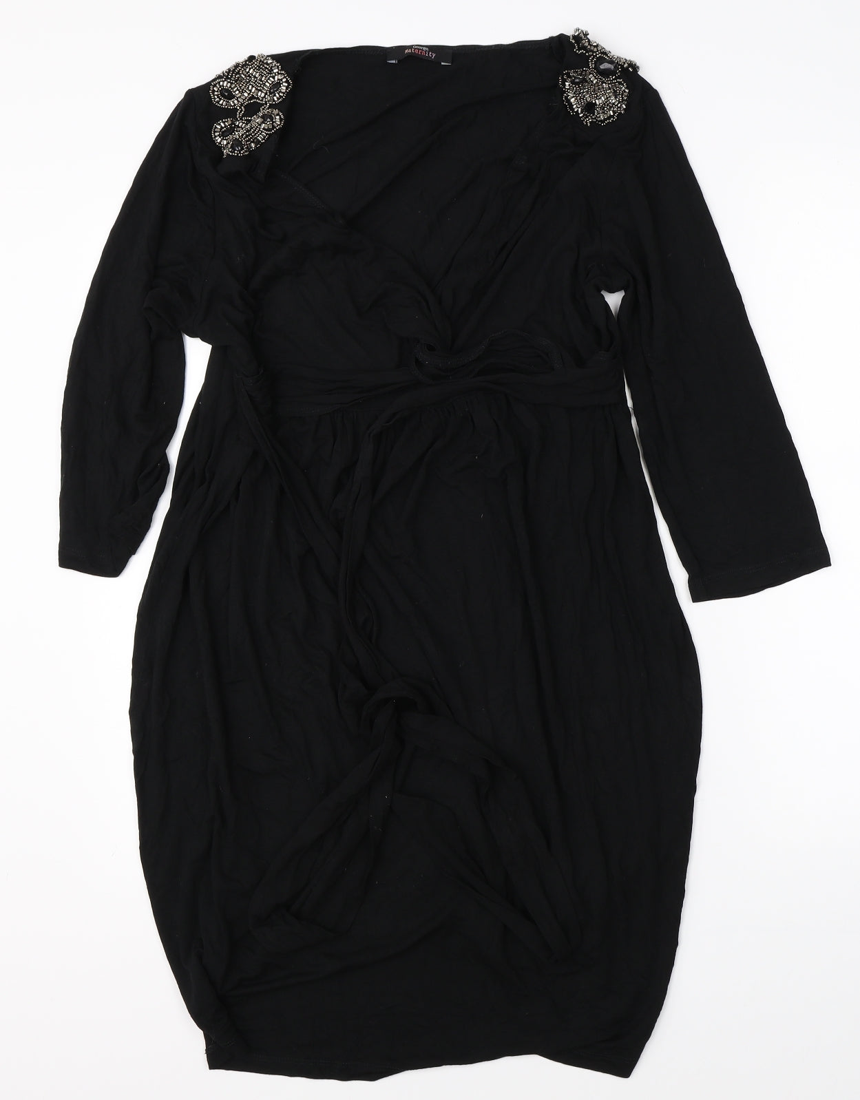 George Womens Black   Wrap Dress  Size 16