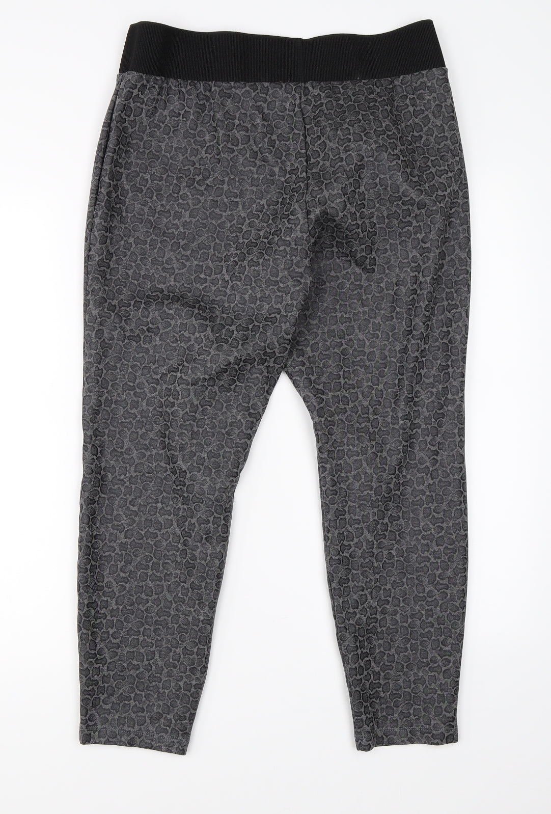 George Womens Grey Animal Print  Jogger Leggings Size 16 L23 in