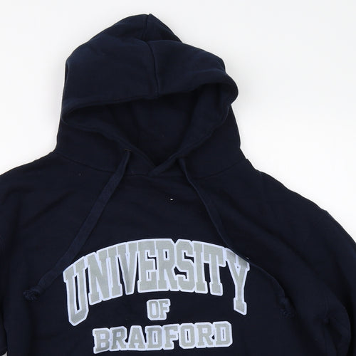 Cotton Ridge Womens Blue   Pullover Hoodie Size S  - university of bradford